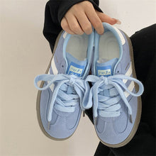 Load image into Gallery viewer, Women's Retro White Sneakers - Casual Sports Shoes with Thick Sole