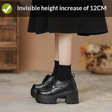 Load image into Gallery viewer, Chunky-Sole Lace-Up Loafers With Thick Chunky Heel | Women's Platform Shoes
