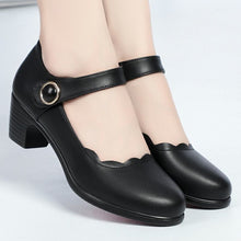 Load image into Gallery viewer, Chunky Heel Slip-On Shoes
