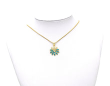 Load image into Gallery viewer, CZ Enamel Sunflower Charm,Daisy flower charm, Sku#LK580