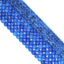 Load image into Gallery viewer, Blue Jade Round Smooth Beads, Sku#U2223