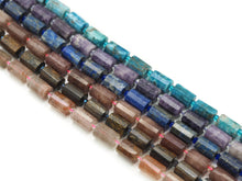 Load image into Gallery viewer, Natural Faceted Cylinder Gem Beads, 10x14mm, Sku#HY16