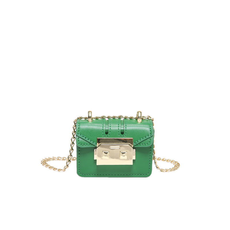 Women's Crossbody Shoulder Bag with Chain - Stylish PU Leather Handbag