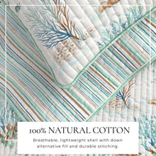 Load image into Gallery viewer, Coastal Printed Cotton Quilt Set - Santa Barbara Collection