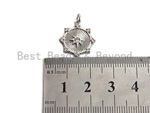 Load image into Gallery viewer, Embossment North Star on Disc With Tentacle Charm/ Pendant,SKU#Z452