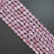 Load image into Gallery viewer, 10-11mm Oval Morganite Beads, Sku#U1892