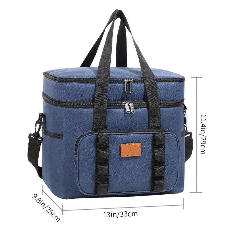 Thickened High-Capacity Outdoor Camping & Picnic Insulated Cooler Bag