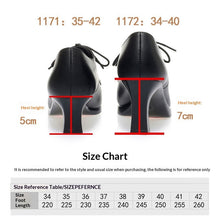 Load image into Gallery viewer, Women's Lace-Up Chunky Heel Shoes - Comfortable Non-Slip Round Toe Dress Heels