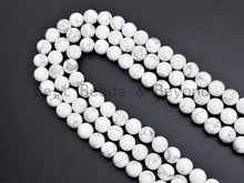 Load image into Gallery viewer, Natural Matt Round Howlite beads, sku#U398