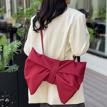 Load image into Gallery viewer, Korean-Style Chic Bow Tote Bag | Large Capacity Canvas Handbag