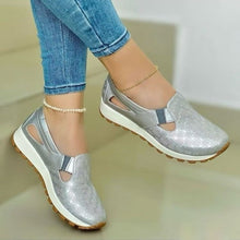 Load image into Gallery viewer, Women's Plus-Size Korean Chunky-Sole Slip-On Flats | Round Toe Mules | EU 36–43