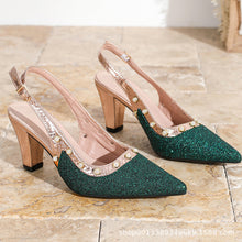 Load image into Gallery viewer, Women's Pointed-Toe High-Heel Sandals - Stiletto Heel Princess Style Shoes