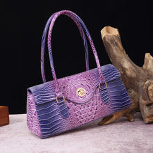 Load image into Gallery viewer, Women's Crocodile-Print Shoulder Tote Bag - Retro European Style PU Leather Handbag
