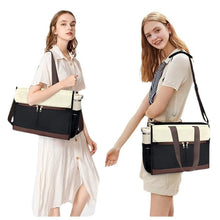 Load image into Gallery viewer, Women's Oxford Fabric Insulated Lunch Tote Bag – Large Capacity Crossbody