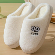 Load image into Gallery viewer, Cute Cartoon Big Eyes Slippers - Winter Warm Plush House Shoes for Women &amp; Men