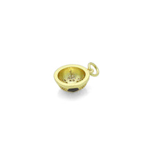 Load image into Gallery viewer, CZ Enamel Gold Soccer Ball Charm Pendant, Sku#LK1179
