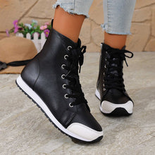 Load image into Gallery viewer, Women's Side-Zip Flat Ankle Boots - Casual Round Toe Winter Boots