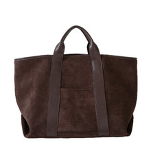 Load image into Gallery viewer, Vintage Suede Large-Capacity Tote Bag