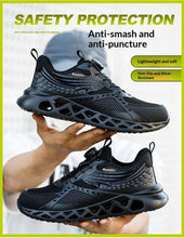 Load image into Gallery viewer, Men's Steel Toe Work Shoes - Impact-Resistant Puncture-Proof Breathable Safety Shoes