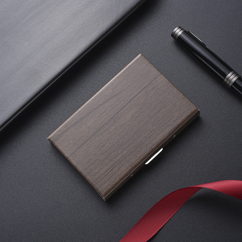 High-End Stainless Steel Cardholder With Map Engraving