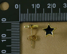 Load image into Gallery viewer, Enamel Star Stud Earrings, Sku#O100C