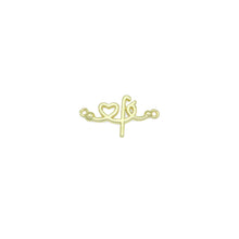 Load image into Gallery viewer, Slippy Gold Heart Fe Love Charm Pendant, Sku#LK1046