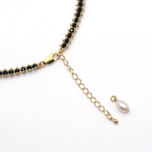 Load image into Gallery viewer, Black Beads Choker necklace, EF327