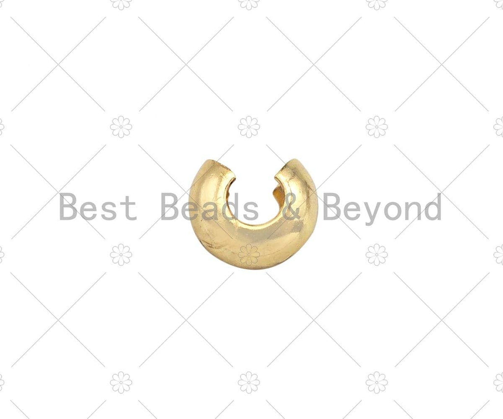 50pc 4mm/5mm Crimp Covers, Gold, Silver, Rose Gold, Gunmetal Crimp Cover, Crimp Beads, Crimp End, Knot Covers,sku#C123