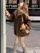 Load image into Gallery viewer, Thickened Lambskin Coat With Integrated Fur Lining