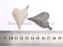 Load image into Gallery viewer, CZ Large Heart Pendant, Sku#F559