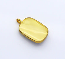 Load image into Gallery viewer, Gold North Star On Rectangle Gemstone Charm, Sku#LY14c