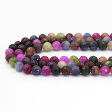 Load image into Gallery viewer, Multicolor Jade Round Micro Cut Beads, Sku#U1648
