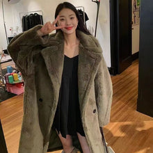 Load image into Gallery viewer, Womens Long Cashmere-Like Coat