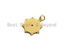 Load image into Gallery viewer, Embossment North Star on Disc With Tentacle Charm/ Pendant,SKU#Z452