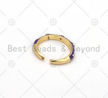 Load image into Gallery viewer, Colorful Enamel Round Stackable Ring, SKU#X264