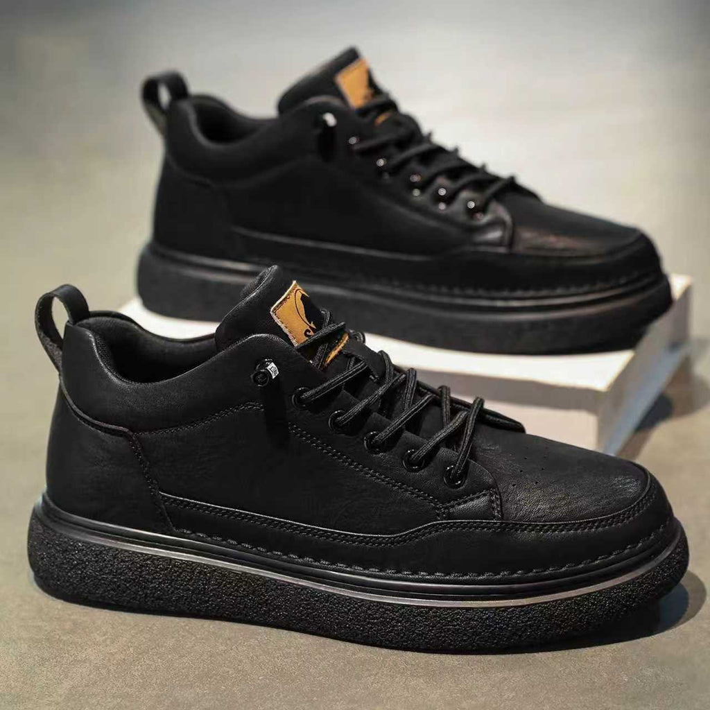 Water-Resistant Non-Slip Black Casual Business Sneakers for Men | Sarah Express