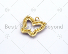 Load image into Gallery viewer, Gold Filled Enamel Colorful Butterfly Frame Shape Pendant, Enamel Butterfly Charm,Enamel Jewelry Findings,20mm,Sku#F1419