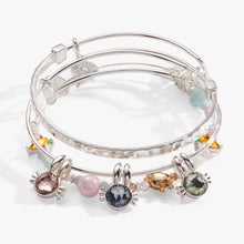 Load image into Gallery viewer, Crystal Bunny Bangles Set of 3