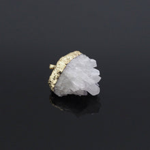 Load image into Gallery viewer, Gold Clear Quartz Pendant, sku#LY30