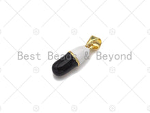 Load image into Gallery viewer, Enamel Colorful Pill Shape Pendant Charm,Hope Word Pink Turquoise Black Cobalt RedEnamel Jewelry,6x17mm,Sku#LK284