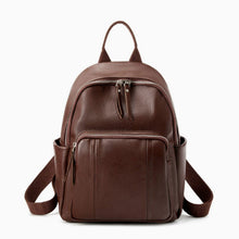 Load image into Gallery viewer, Women's Genuine Cowhide Leather Backpack - Large Capacity Travel Daypack | Coffee, Black, Brown