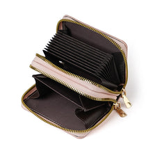 Load image into Gallery viewer, Women's PU Leather Clutch Wallet – Dual Zipper &amp; Multiple Card Slots