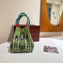 Load image into Gallery viewer, Women's Knitted Tote Bag - Large Capacity Magnetic Closure Bucket Bag