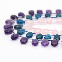 Load image into Gallery viewer, Genuine Faceted Teardrop Gemstone Beads, 8x12mm, Sku#U1615