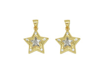 Load image into Gallery viewer, CZ Five Point Star Charm, Sku#LK604