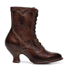 Load image into Gallery viewer, Women's Sculptural Heel Lace-Up Ankle Boots – Pointed Toe | Sarah Express