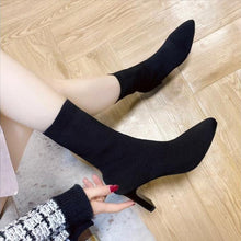 Load image into Gallery viewer, Women's Over-The-Knee Chunky Heel Thigh High Boots | Side Zipper | Sarah Express