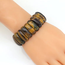 Load image into Gallery viewer, 9x25mm Curved Rectangle Stretchy Bracelet, Sku#U1982