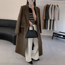 Load image into Gallery viewer, Above-the-knee Long Double-faced Wool Coat For Women