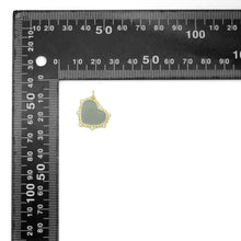 Load image into Gallery viewer, Gray Enamel Heart Shape Charm Pendant, Sku#LX801